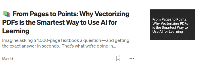 From Pages to Points: Why Vectorizing PDFs is the Smartest Way to Use AI for Learning