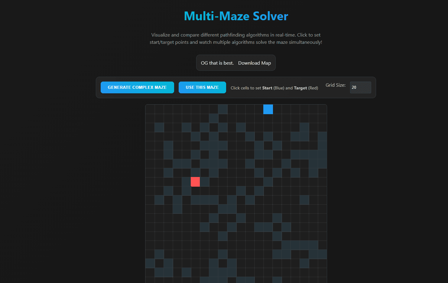 Pathfinding Algorithm Visualizer