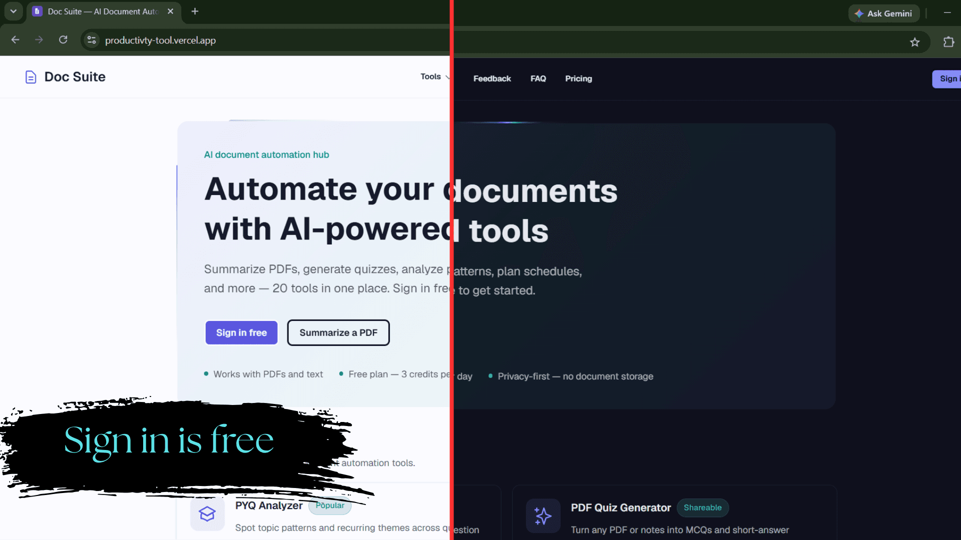 Doc Suite project screenshot