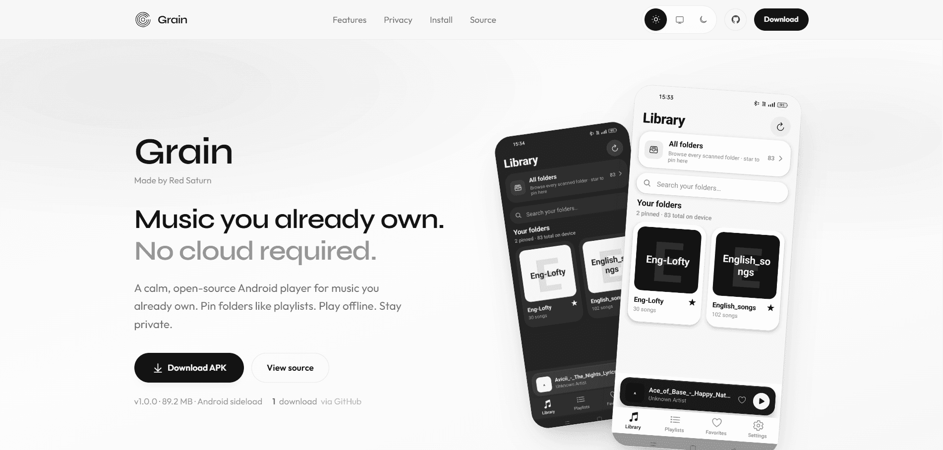 Grain project screenshot